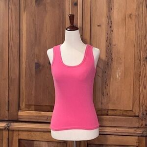 Original Vintage Girl Pink ribbed tank top Sz. Md